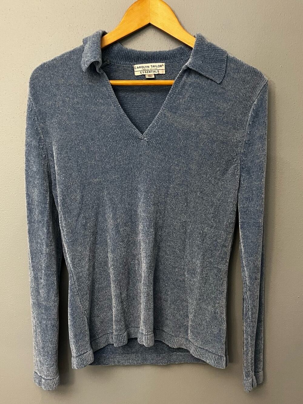 Vintage Carolyn Taylor Essentials Collared Sweater